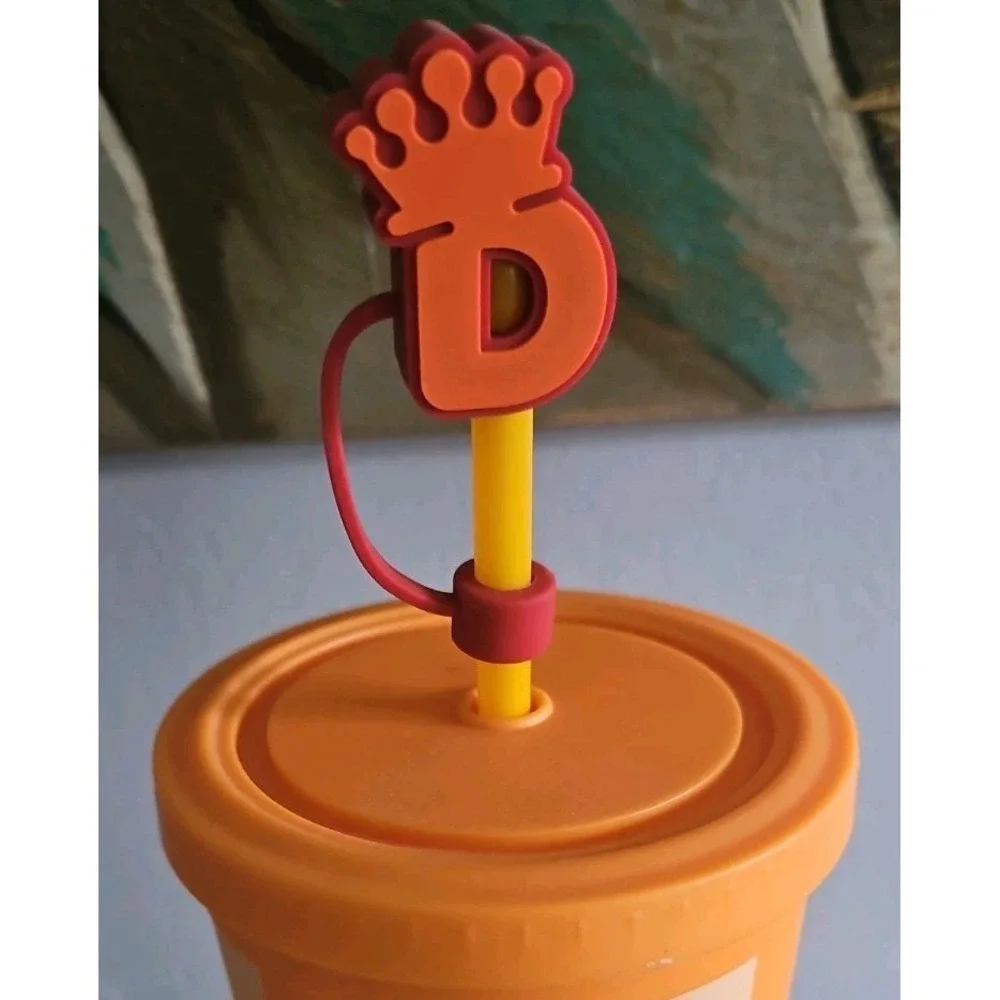New Dunkin Donuts Tumbler Limited Edition 24oz Orange Checkered Board